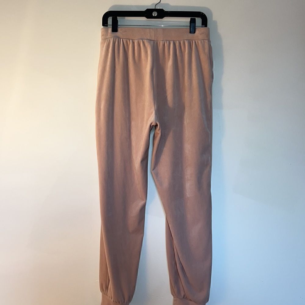 Women’s M Luxe Luxury Butter soft velour Pink sweatshirt & jogger pants - Picture 11 of 13